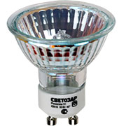 SV-44825, Лампа галогенная с защитным стеклом GU10 51мм 50Вт 220В