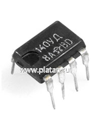 КР140УД8А (90-99г), Операционный усилитель средней точности с малыми входными токами, с полевыми тр