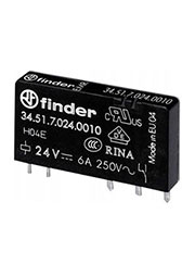 34.51.7.024.0010, 1пер.6А,24В, мини-реле