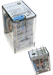 55.34.9.024.0090, 4пер.7А,24В+индик.промеж.реле