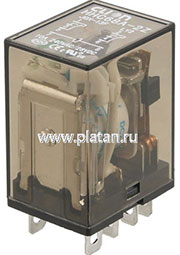 HHC68A-2Z-110A (PLUG-IN), Реле 2 переключ. 110VAC, 10A/240VAC DPDT