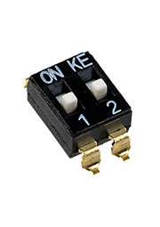 DMHA-02G-G, DIP переключатель 2 поз. SMD 2.54мм (аналог SWD4-2)