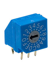 RR30014-G, переключатель кодовый 16 поз. угловой