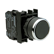 B101DH, Кнопка нажимная круглая черная