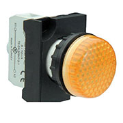 CP080XS, Арматура сигнальная желтая со светодиодом 12-30 В перем. и пост. тока