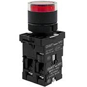 574737, Кнопка управления NP2-EW3465 1НО+1НЗ красная AC/DC230В(LED) IP40