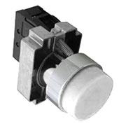 575487, Кнопка управления NP2-BL15 без подсветки, белая, 1НО +1НЗ IP40