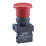 667210, Кнопка упр. "Грибок" ?40мм NP8-01ZS/14 фикс., красн., 1НЗ, IP65