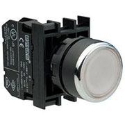 B100DB, Кнопка нажимная круглая белая