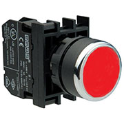 B131DK, Кнопка с блоком подсветки красная