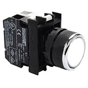 B150DB, Кнопка с подсветкой-cветодиод белая