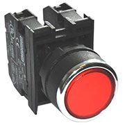 B161DK, Кнопка с подсветкой-светодиод  красная B161DК