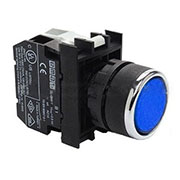 B170DM, Кнопка с подсветкой-светодиод синяя