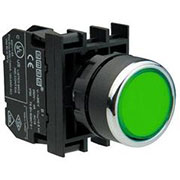 B191DY, Кнопка с подсветкой-светодиод зеленая