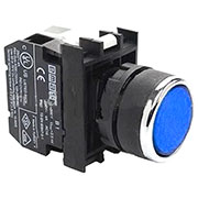 B1M0DM, Кнопка с подсветкой-светодиод синяя