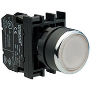 B200DB, Кнопка нажимная круглая белая