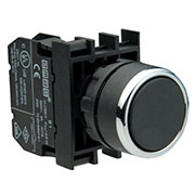 B200DH, Кнопка нажимная круглая черная