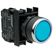 B200DM, Кнопка нажимная круглая синяя