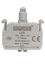 CBB, Блок-контакт подсветки с белым светодиодом 100-250 В перем. тока CBB