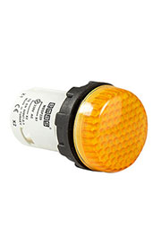 MBSP220S, Арматура сигнальная моноблочная 220 В жёлтая с ячеистым стеклом