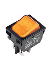 1634201-4, PRFDB1-16F-BR000 переключатель клавишный 250V 10A