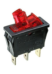 792 ПЕРЕКЛЮЧАТЕЛЬ 3 КОНТ. 250В/15.0А КРАСНЫЙ "Т"