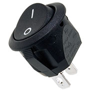 RC15BBBT-G, переключатель клавишный ON-OFF 250B 6A черный