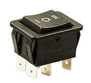 787 ПЕРЕКЛЮЧАТЕЛЬ 6 КОНТ.  0. ON-OFF-ON 250В/16.0А ЧЕРНЫЙ