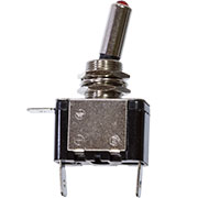 ASW-07DR, тумблер с led подсветкой красной 12В 20А