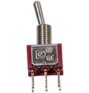 MTS-202-A2-R, миниатюрный тумблер ON-ON, 6 контактов на плату красный