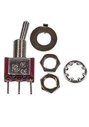 MTS-102-A2-R, миниатюрный тумблер ON-ON 3 контакта на плату, красный