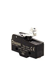 MN1MIM1, Мини-выключатель с коротким рычагом и роликом Ф10мм (1CO)