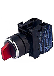 B101SL32K, Переключатель 2-0-1 без фиксации красный (2НО)