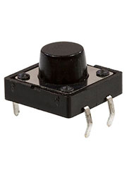 1207-12127.30, Кнопка тактовая, 12х12мм, h=7.30мм, круглая