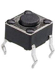 0643HIM-130G-G, кнопка тактовая 6х6 h=4.3мм (TS-A1PS-130,DTS-61N)