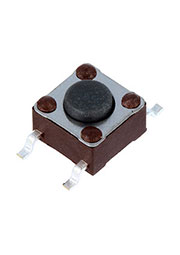 3-1437565-0, тактовая кнопка миниатюрная SMD 24В 0,05А 6x6мм