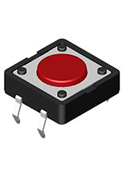 DTS-21N-V, кнопка тактовая 12x12 H 4.3мм 160gf