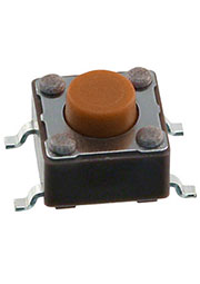 DTSM-62N-V-T/R, кнопка тактовая SMT 6x6 H 5мм 160gf