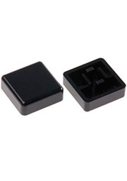 KTSC-21K(12), Толкатель кнопки 12х12мм черный квадратный