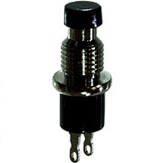 L-KLS7-PBS-004D-B, кнопка без фиксации OFF-(ON) 250В 1А черная