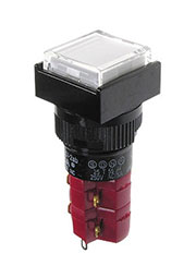 D16LMS1-2ABOW, кнопка без фиксации 250В 5А