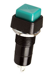 PB-14AGN1-G, кнопка с фиксацией 250В 1А зеленая (аналог SPA-103A4 PSW1)
