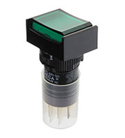 P16LAT2-1ABKG, кнопка с фиксацией и LED подсветкой 240В 5А