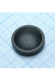 Протектор чёрный 20мм, "1" для кнопок типа "К-.."