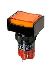 D16LAT2-1ABHO, кнопка с фиксацией и LED подсветкой 250В 5А