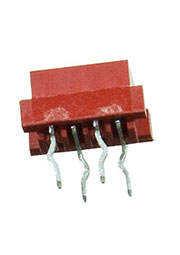 215079-4, Micro-Match-4 розетка на плату прямая 1.27мм