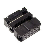 IDC-10F, гнездо на шлейф шаг 2.54мм  (110-10TAK)