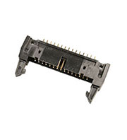 IDCC-30MS(SCM-30), вилка на плату шаг 2.54мм с защелками (119-30GSK)