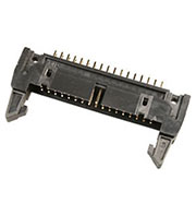 IDCC-34MS(SCM-34), вилка на плату шаг 2.54мм с защелками (119-34GSK)