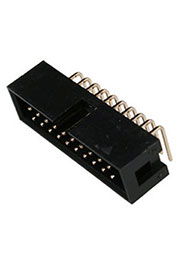 BH-20R(IDC-20MR), вилка на плату шаг 2.54мм угловая   (118-A-20GRK)